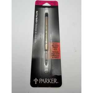 PARKER Ball‎ Pen Refill Black Ink Fine Point Genuine Long Lasting USA NOS 1996